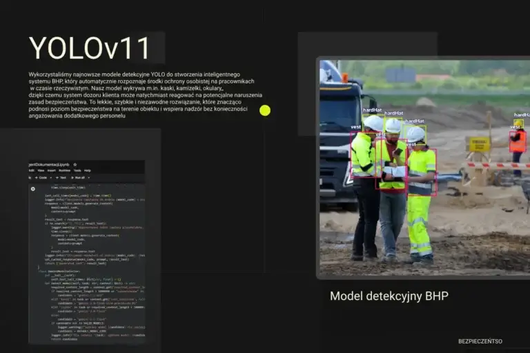 System detekcji incydentów BHP - widok aplikacji
